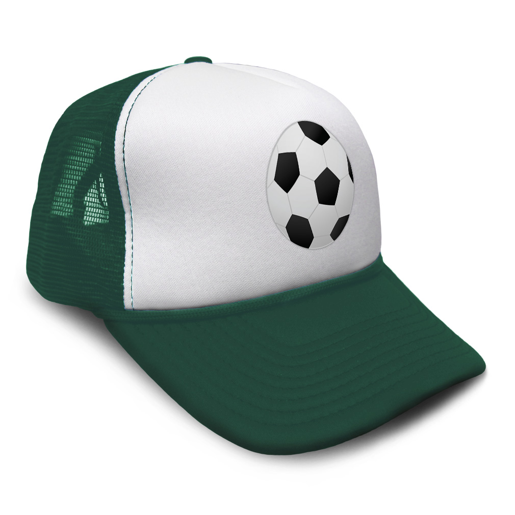 Trucker Hat Soccer Ball C Sports Soccer Snapback Baseball Cap for Men & Women - Picture 8 of 25