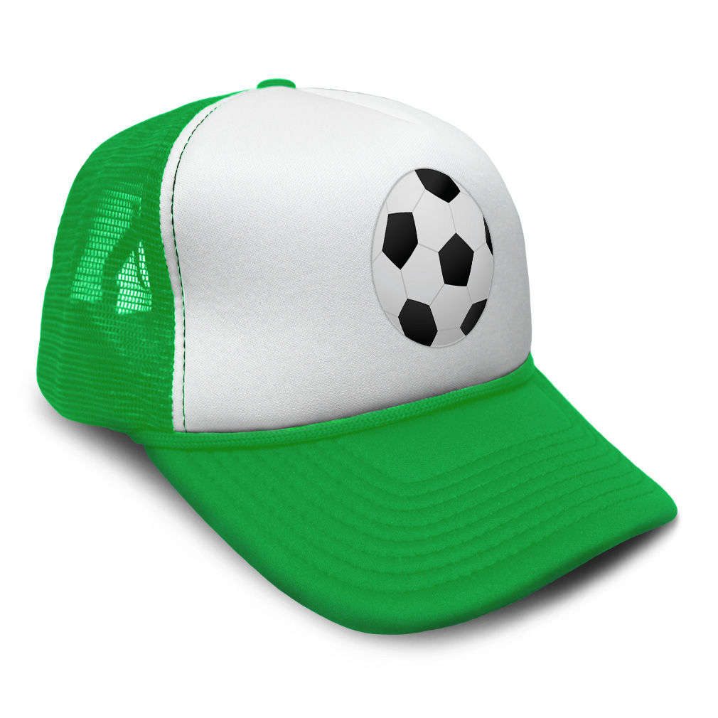 Trucker Hat Soccer Ball C Sports Soccer Snapback Baseball Cap for Men & Women - Picture 12 of 25