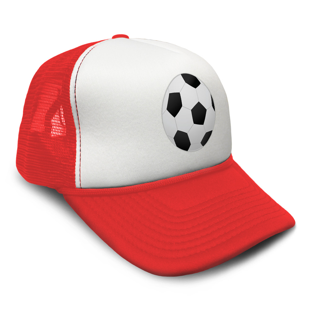Trucker Hat Soccer Ball C Sports Soccer Snapback Baseball Cap for Men & Women - Picture 18 of 25