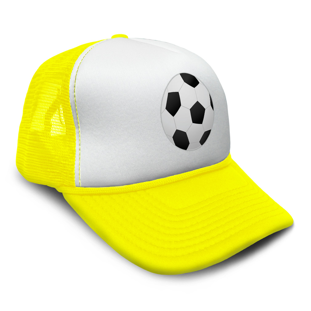 Trucker Hat Soccer Ball C Sports Soccer Snapback Baseball Cap for Men & Women - Picture 24 of 25